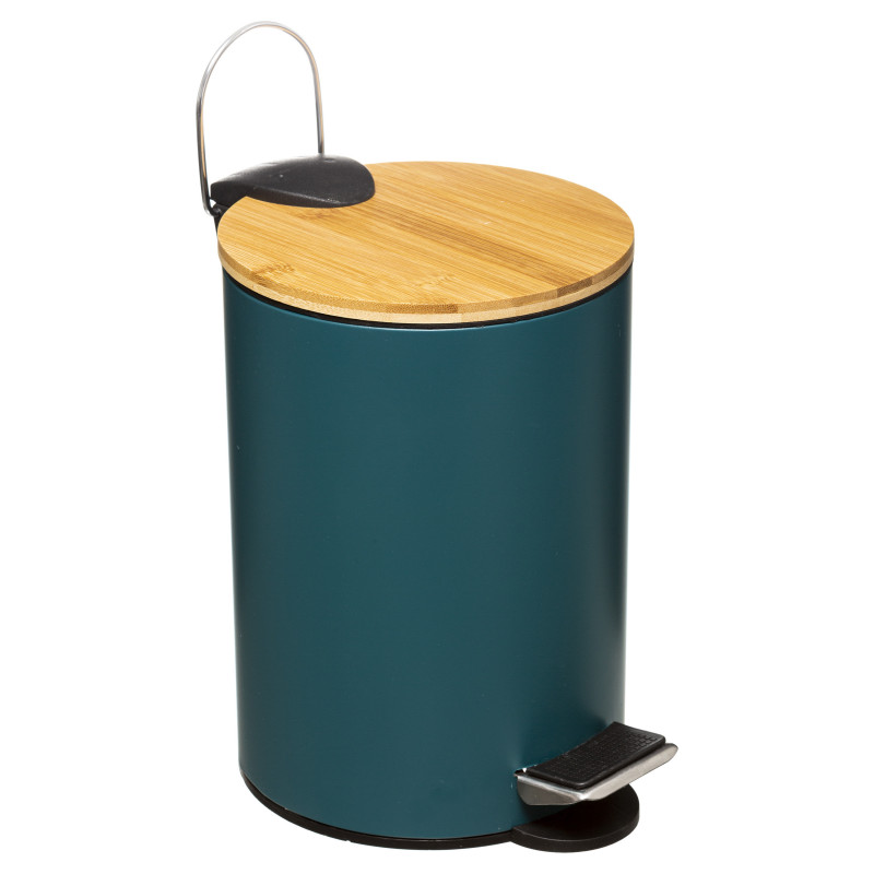 Atmosphera - Abfalleimer Badezimmer 3 Liter Modern Color Atmosphéra - Petroleum - Pétrole