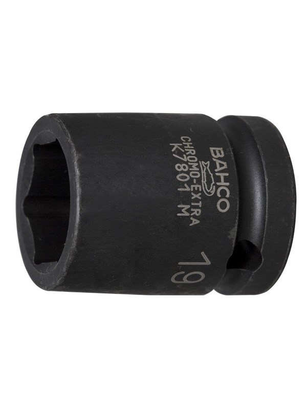 Bahco Masch.betät.steckschl.-einsatz 1/2", 6kant, Sw 19mm - K7801m-19