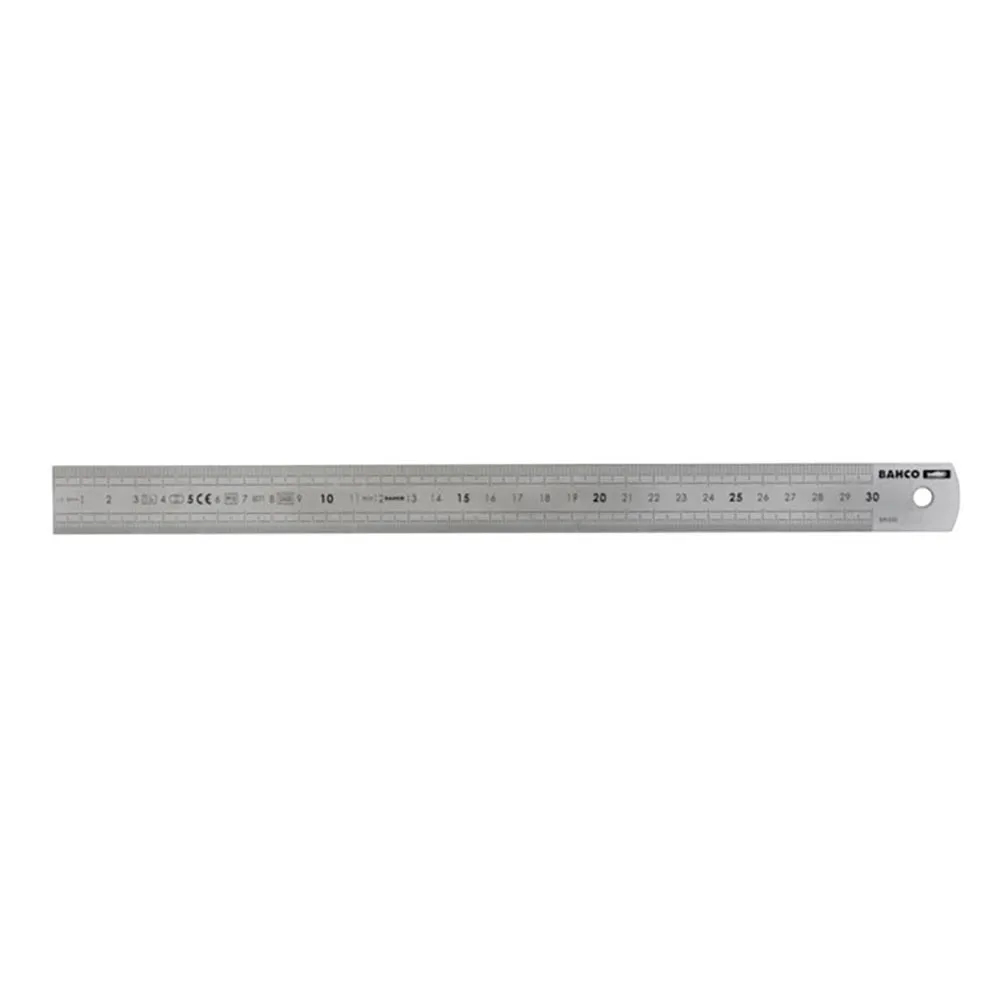Lineal Bahco 8 Inch Edelstahl Skalen Zoll Millimeter