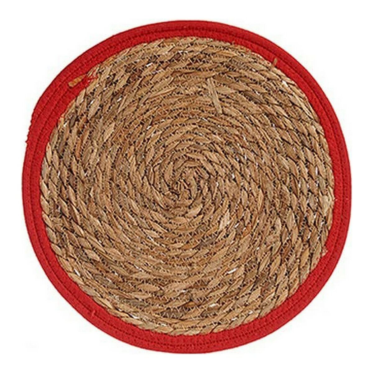 Rundes, Geflochtenes Platzset, 35 Cm, Rot