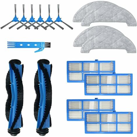 Zubehörset Für Den Proscenic 850t Staubsauger: Ersatzteile, 2 Hauptbürsten + 4 Hepa-filter + 6 Seitenbürsten + 4 Wischtücher