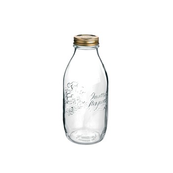 1l Quattro Stagioni Flasche – Glasflasche Mit Metallverschluss Zur Aufbewahrung Von Lebensmitteln