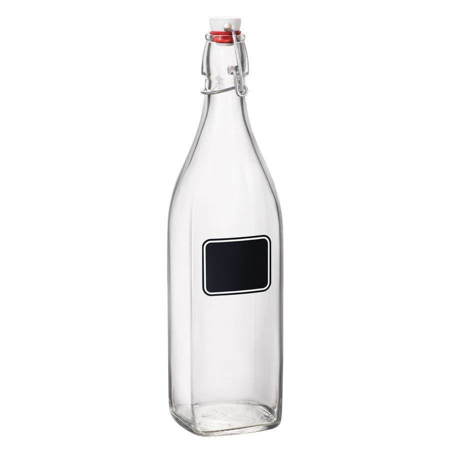 Bormioli-flasche Mit Kreideetikett, 1 L