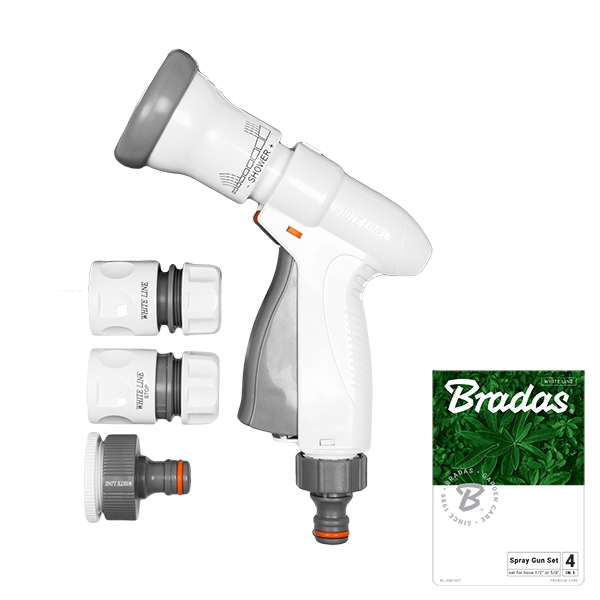Spritzpistole Bradas Wl-en8tset Durchflussregelung 4 Funktionen