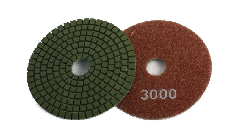 Nass-schleifpad Mit Klettverschluss K 3000 / Braun / Hochglanz Politur 100 Mm