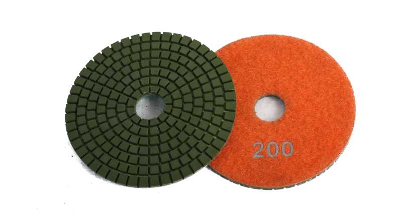 Nass-schleifpad Mit Klettverschluss K 200 / Orange / Kratzfreier Basis-schliff 100 Mm
