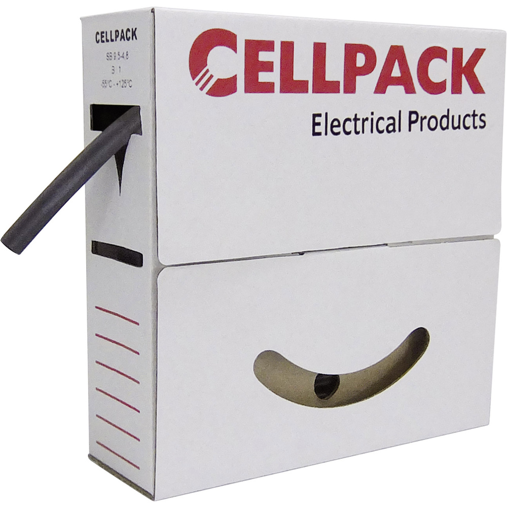 Cellpack - 127135 Schrumpfschlauch Ohne Kleber Gelb 18 Mm 6 Mm Schrumpfrate:3:1 7 M
