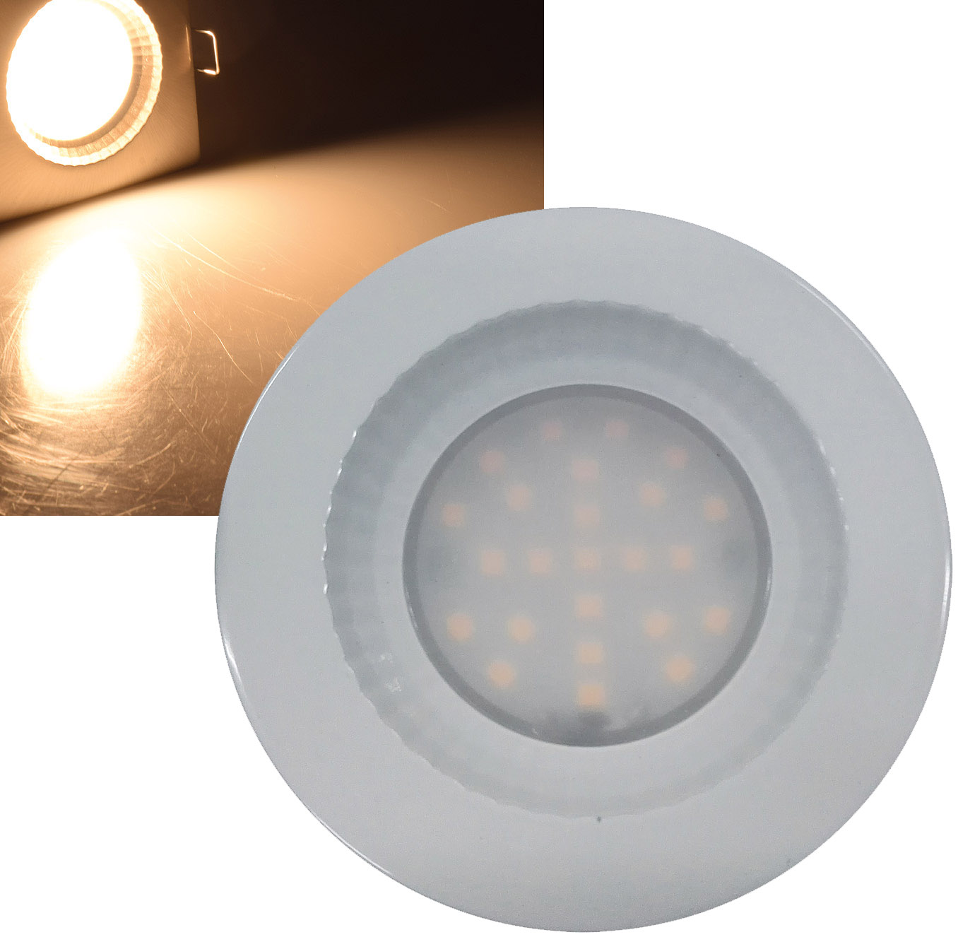 Led Einbauleuchte Warmweiß, 85x40mm, 5w, Ip54, Für Feuchträume