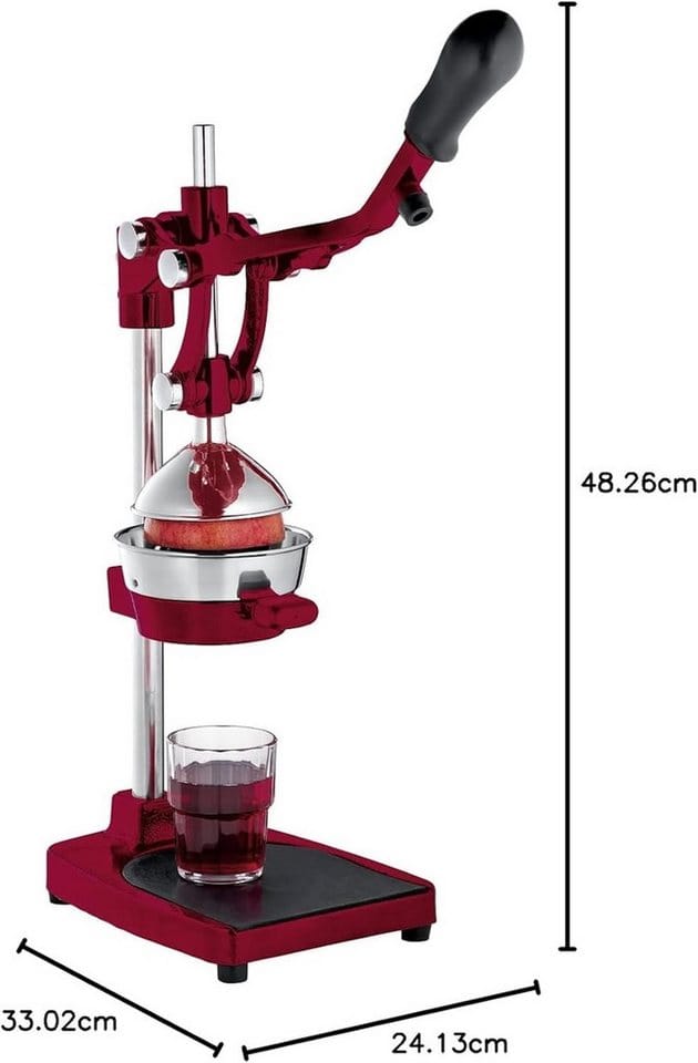 Cilio Granatapfelpresse, 18 X 25 X 48 Cm, Rot