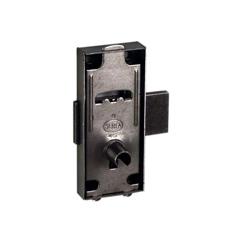 Cime - Aufliegendes Schloss Für Linke Oder Rechte Tür, B30xh70xep10mm, Polierter Stahl.