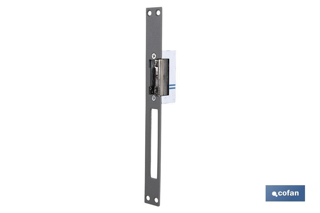 Elektrischer Türöffner, Geflochten, Revers+front, 250 Mm, Grau, Acon Dc