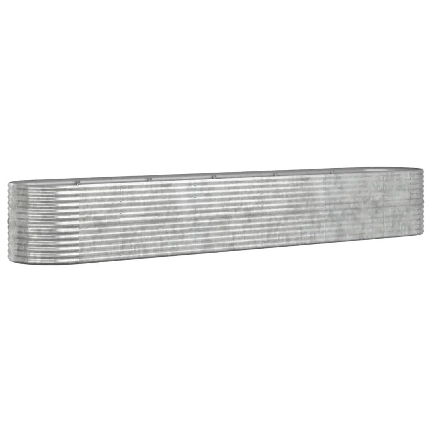 Hochbeet Verzinkter Stahl 440x80x68 Cm Silbern Vidaxl