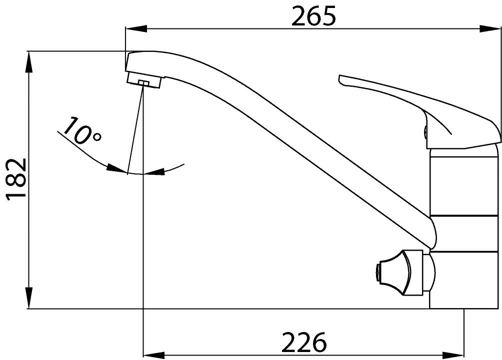 'aquasu® Spültischarmatur Mit Geräteanschluss Concordia, Einhebelmischer Mit Wasserspar-kartusche, Wasserhahn Für Spüle, Auslauf Schwenkbar, Standard-befestigung, Messingkern, Chrom, 796019 Bild 3