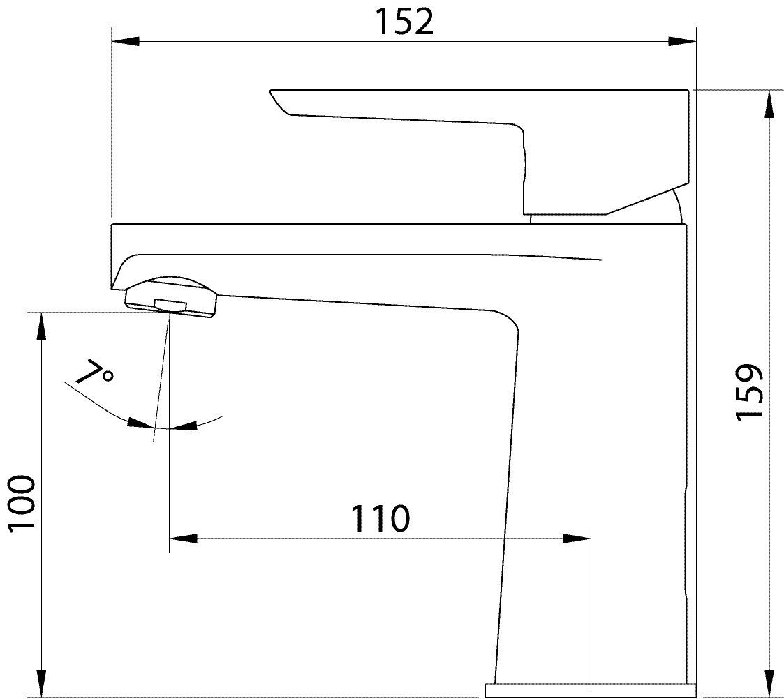 'aquasu® Waschtischarmatur Morti, Mit Wasserspar-kartusche, Kosten-sparende Kaltwassermittelstellung, Pop-up-ventil, Keramikkartusche, Standard-montage, Messingkern, Industrial, 798785