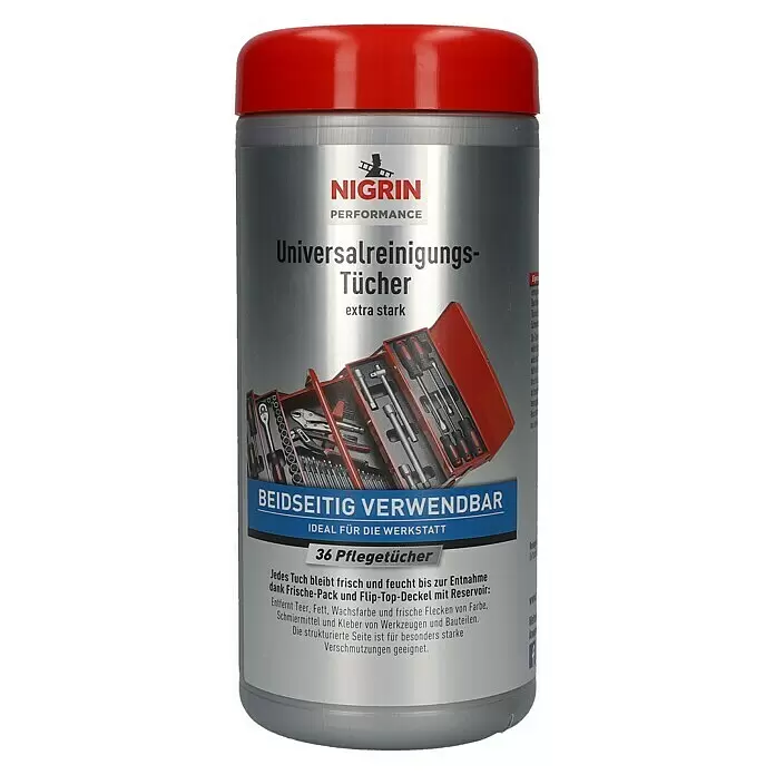 Nigrin Performance Universalreinigungstücher (36 Stk., Material: Baumwolle)
