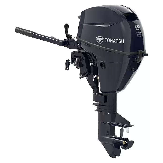 Tohatsu Außenbordmotor MFS 9.9 CYS (7,28 kW, Pinnensteuerung, Kurzschaft, Seilzug)