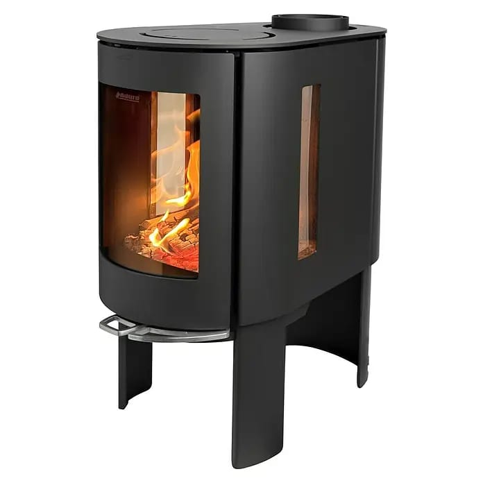 Aduro Kaminofen 23 (6,3 kW, Raumheizvermögen: 140 m³, Schwarz)