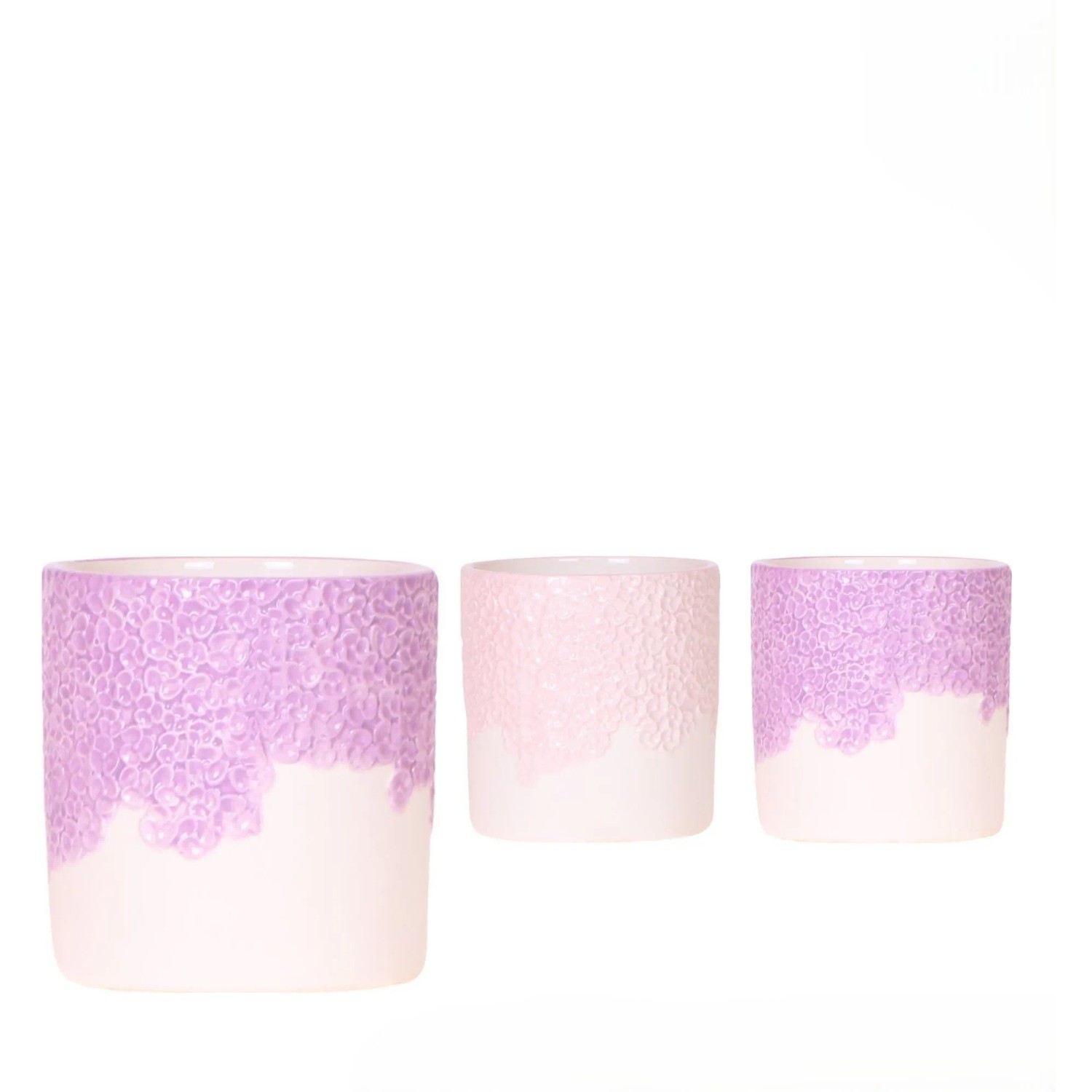 Keramik-Übertopf Bloom Violet Sortiert Topf-Ø ca. 9 cm