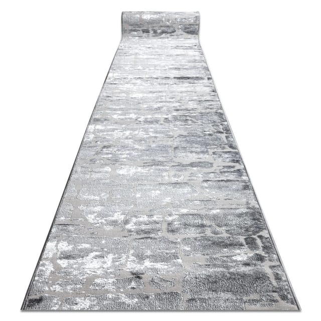 RugsX Läufer Strukturell Mefe Grau 70cm 180cm