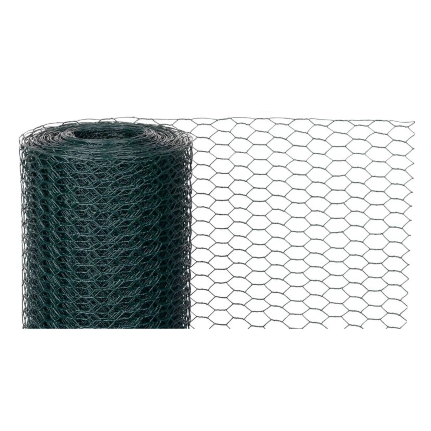PROREGAL Maschendrahtzaun Sechseckgeflecht KEEPY HxL 1x10m Maschenweite 20mm Drahtstärke 0,9mm PVC-Beschichtet Grün Kaninchendraht Hühnerdraht