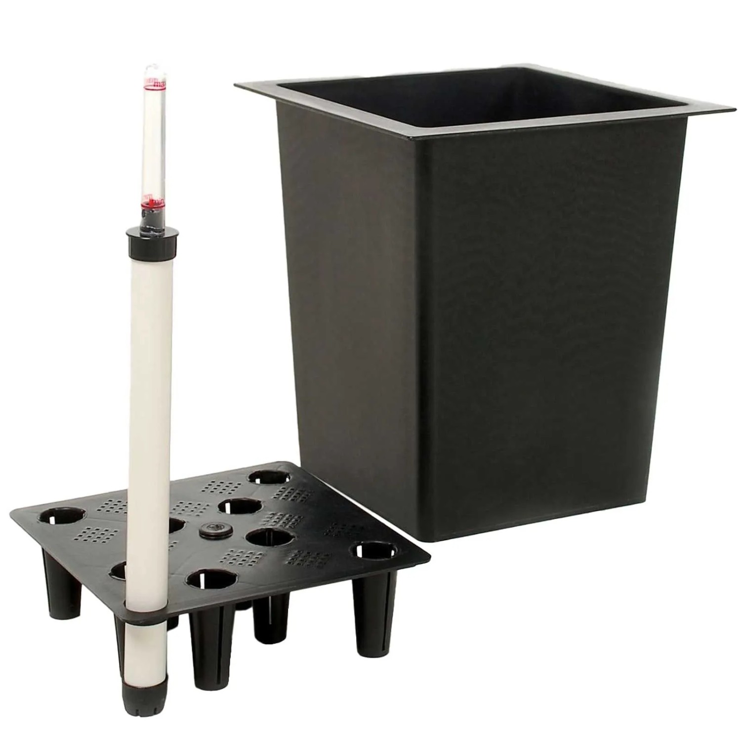 Vivanno Einsatz Einsatz Bewässerung 39 cm x 39 cm x 32 cm Schwarz