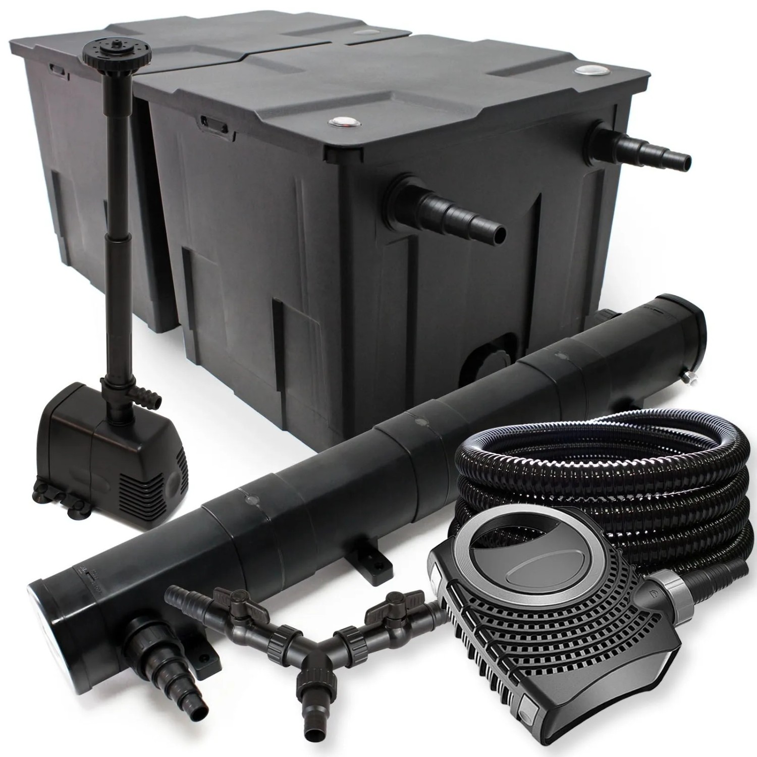 Sunsun Filter Set 60000L Teich 72W Klärer Neo8000 Pumpe Schlauch Springbrunnen
