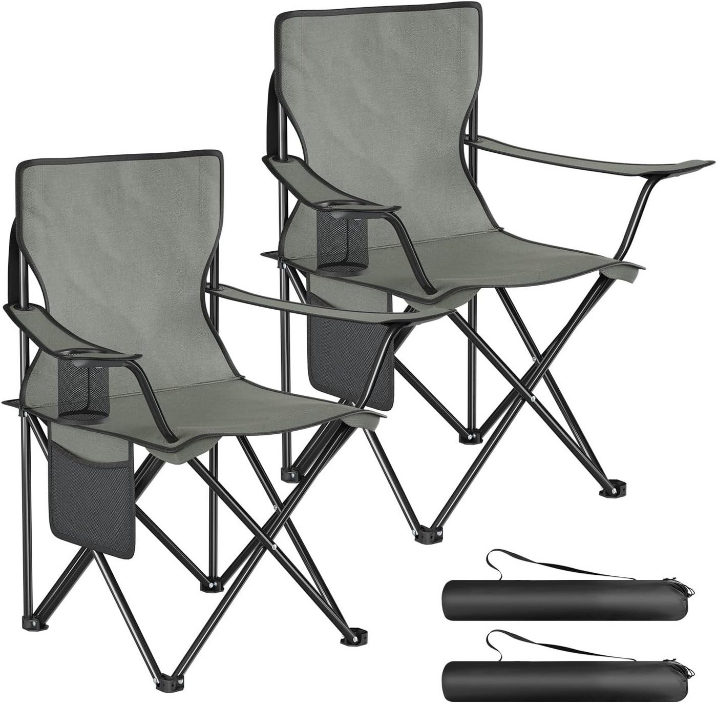 WOLTU Campingstuhl Klappbar 2 Set für Camping Angeln Picknicks Bild 4