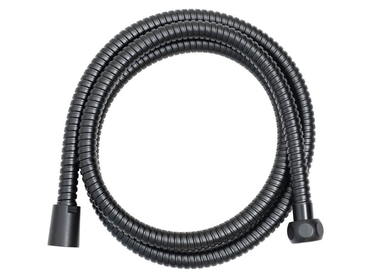 Euroshowers Duschschlauch Metall 150 cm Matt Schwarz Euroshowers Metall Duschschlauch Schwarz 150 cm