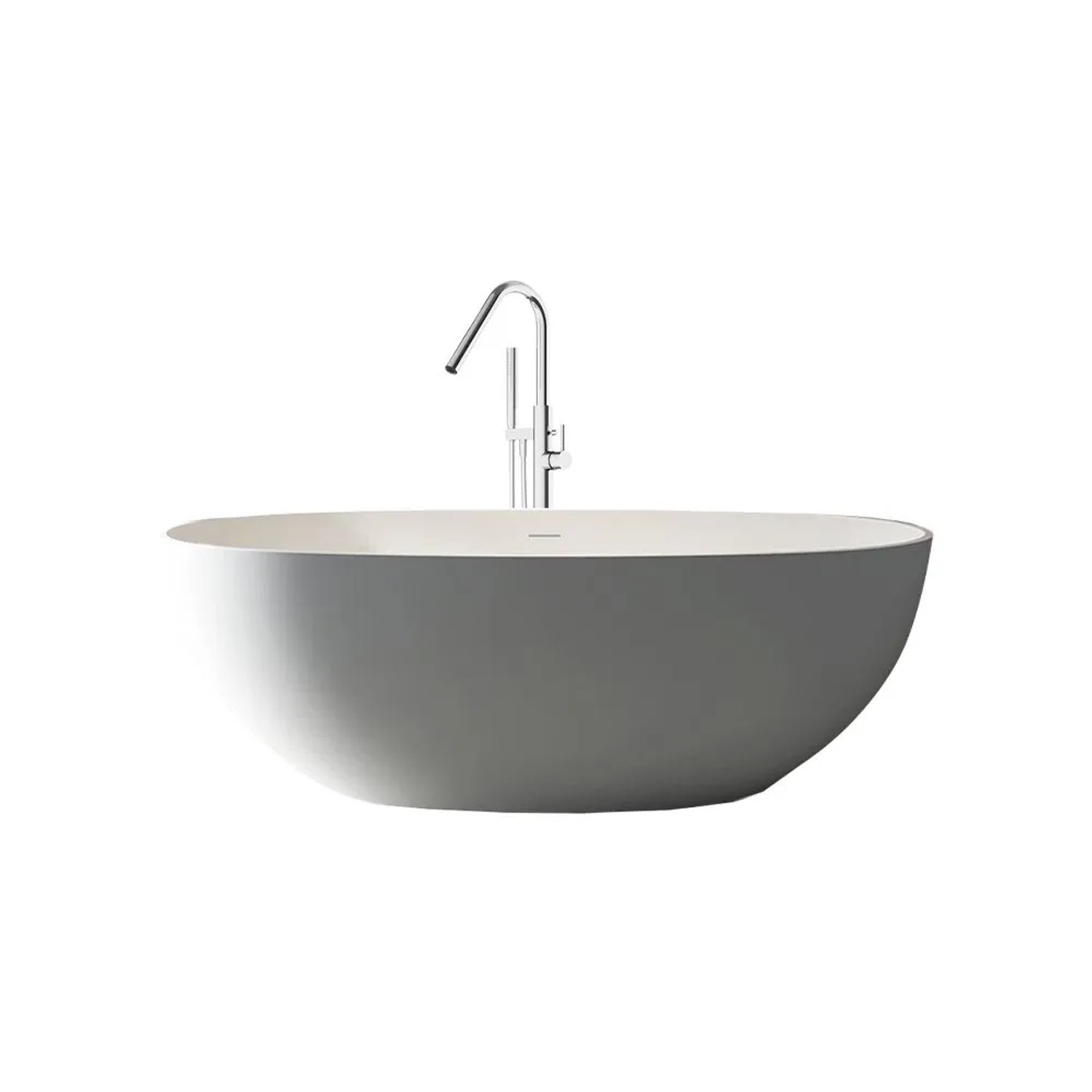 360Home Freistehende Badewanne 140 x 70 x 55 cm in Weiß für Badezimmer /TW-8507-140/ 360Home Freistehende Badewanne 140 CM Weiß Für Badezimmer TW8507140