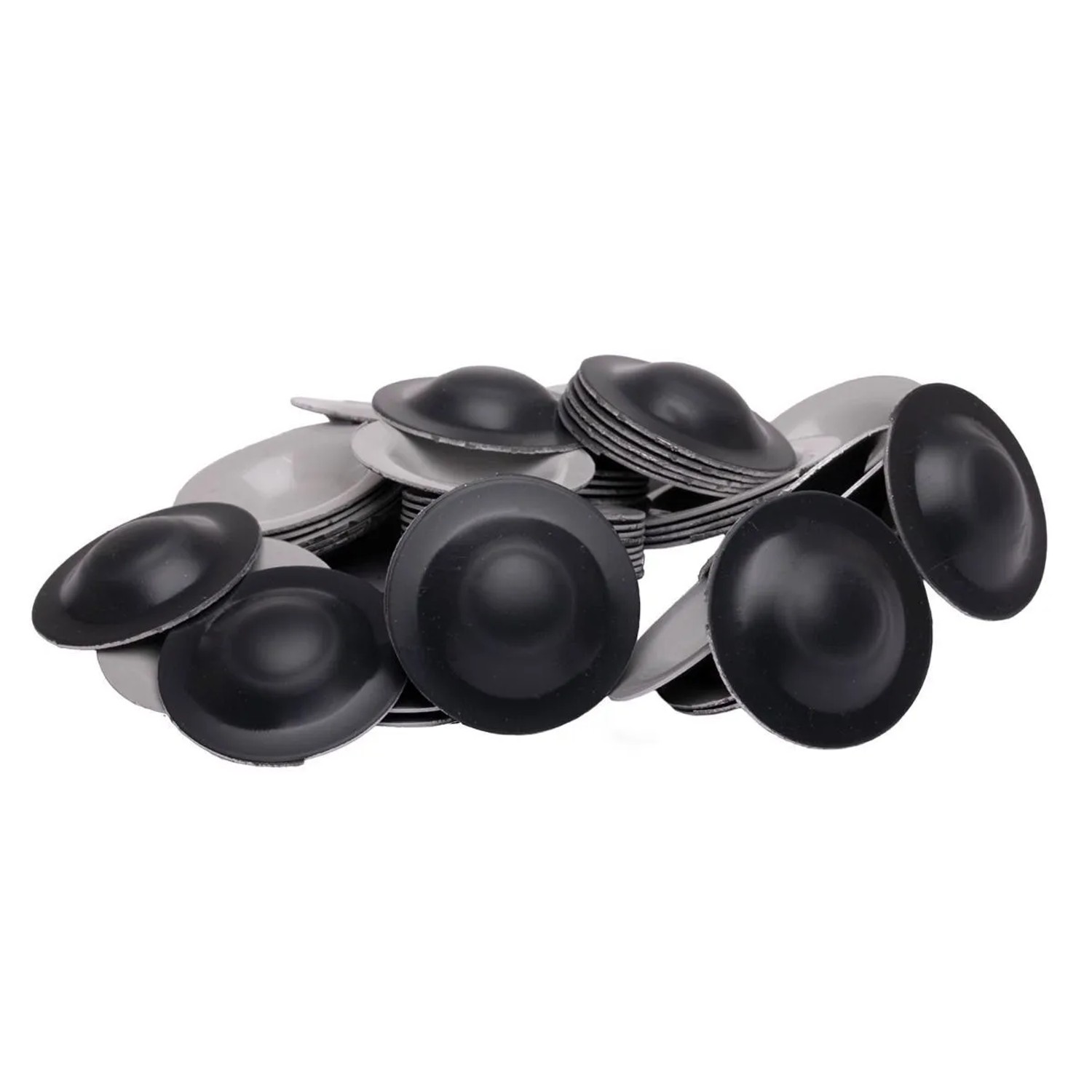 Kantfuchs24 Hauerbuckel Aluminium RAL9005 Tiefschwarz 50 Stück