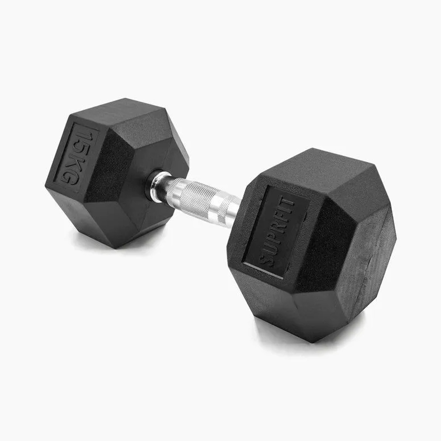 Suprfit Hex Gummi-Kurzhanteln Einzeln 15kg