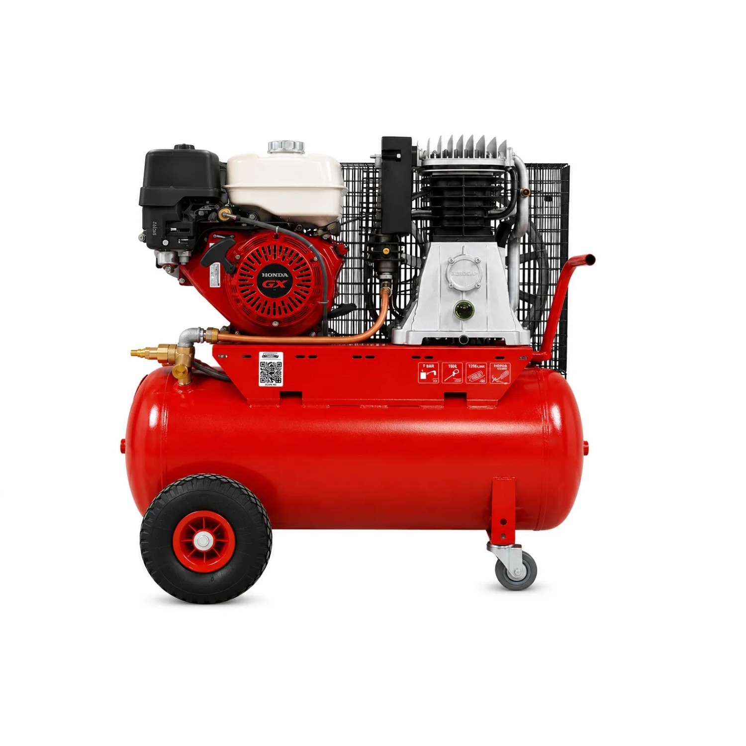C2M 13 PS Benzin Kompressor Für Sandstrahlen Mit 100 L Tank
