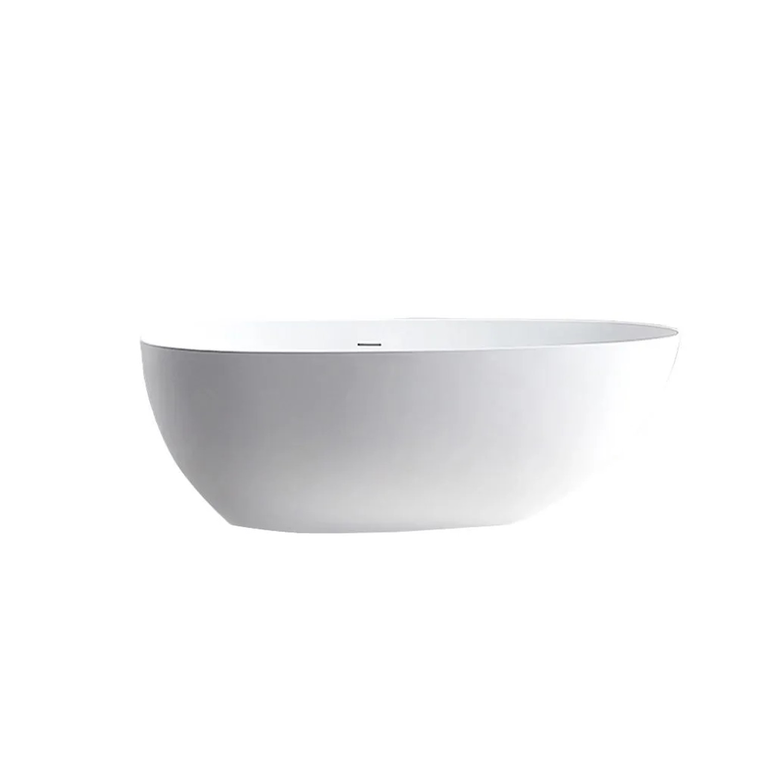 360Home Eierfoermige Freistehende Badewanne 130 Cm In Matt XA8866130