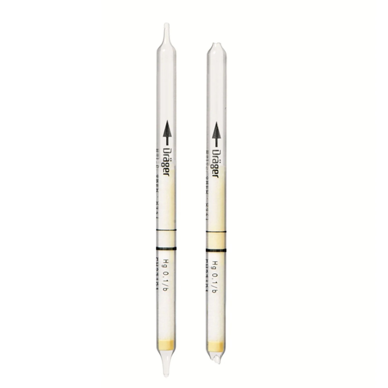 Dräger Röhrchen für Quecksilberdampf 01/b - Klar Dräger Röhrchen für Quecksilberdampf 0,1/b Klar