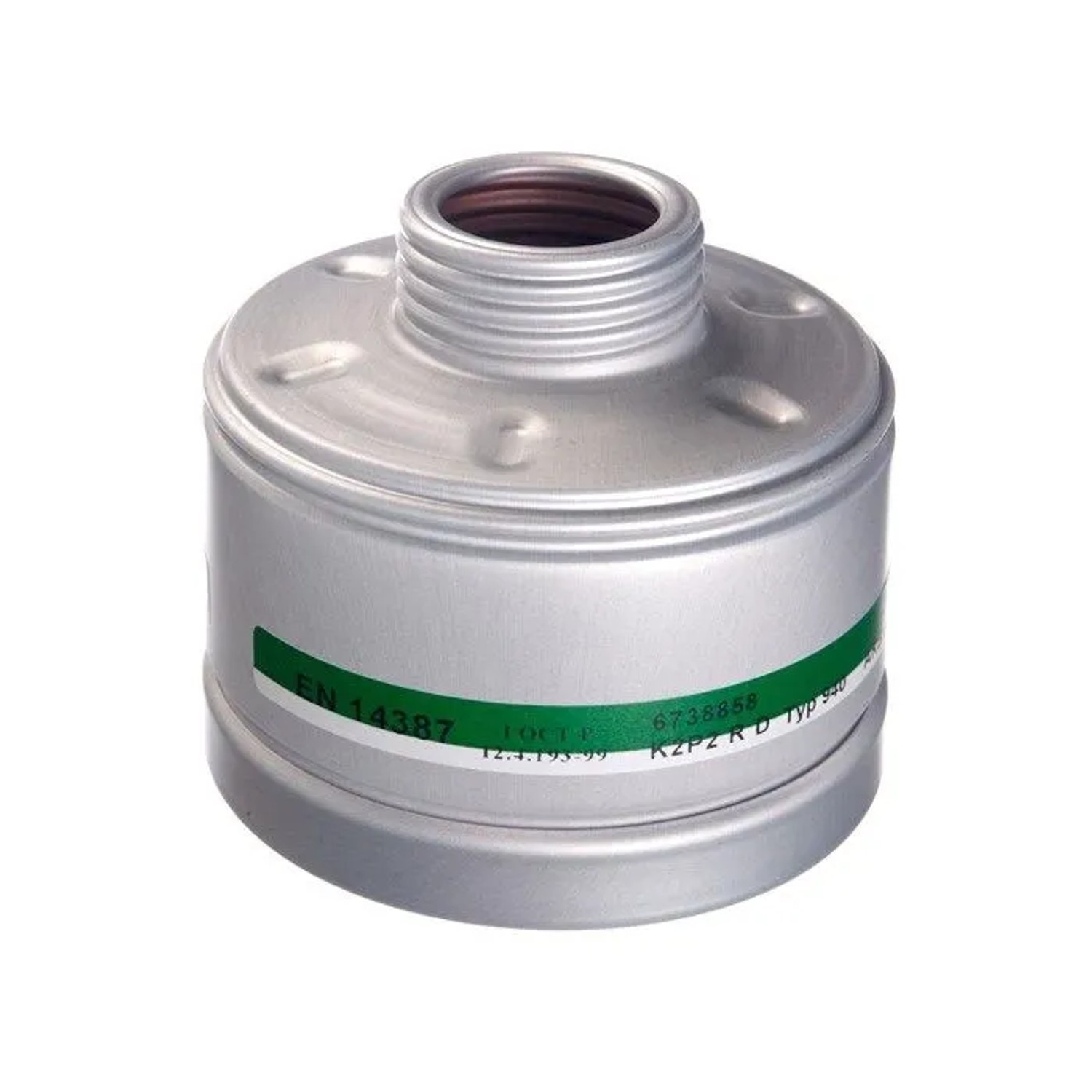 Dräger Atemschutz Kombinationsfilter 940 K2 P2 R D Gasfilter Partikelfilter mit Rd40 Anschluss - Silber