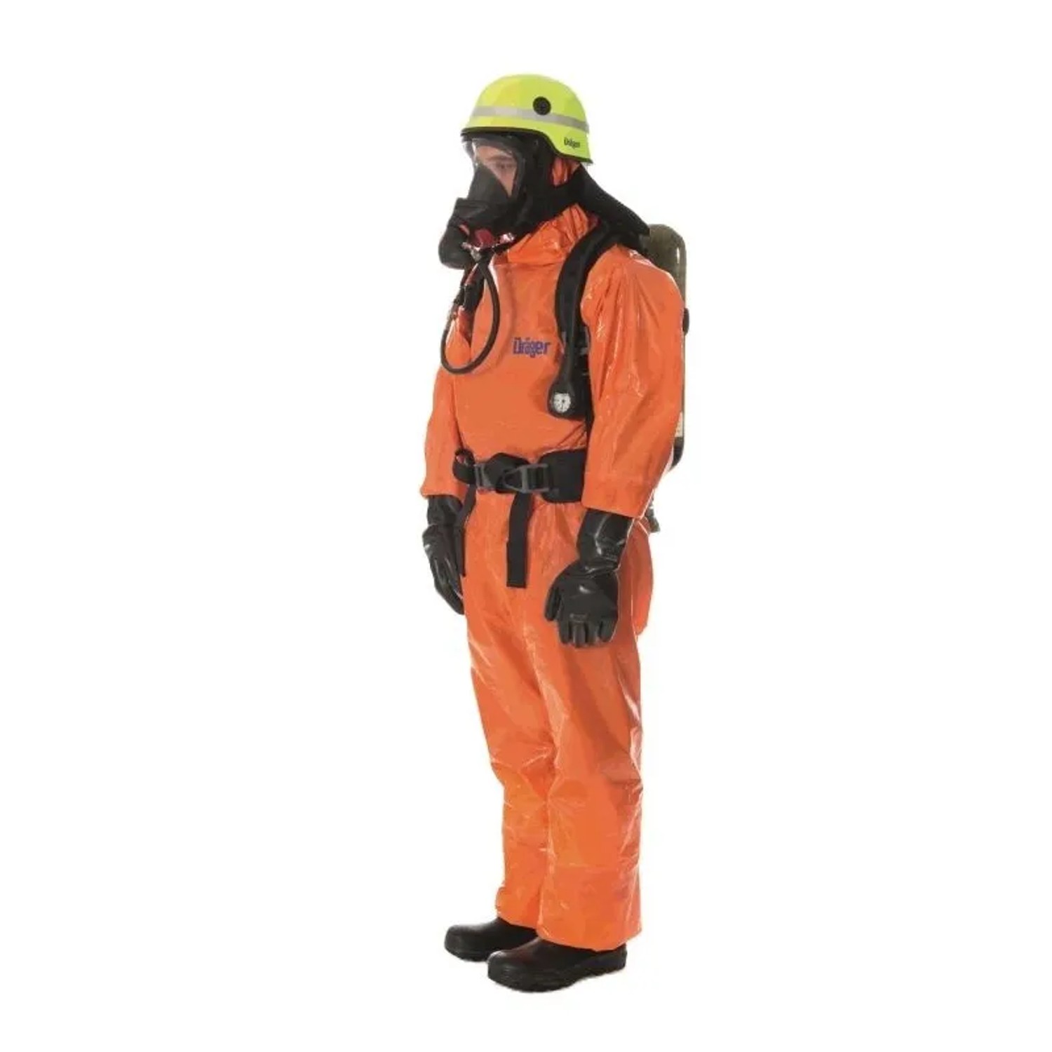 Dräger Wiederverwendbarer Schutzanzug Overall SPC 4800 CFL Antistatisch für Labor- U Chemiearbeiten - Orange Dräger Chemikalienschutzanzug Overall Spc 4800 Clf Antistatisch für Chemiearbeiten und Dekontamination Orange Größe Xxxl Orange