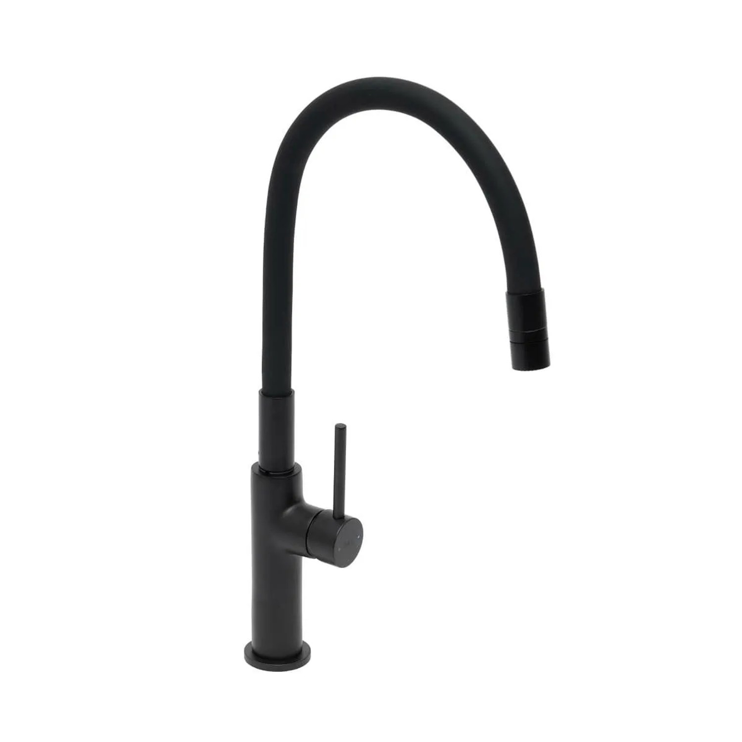 Swiss Aqua Technologies Küchenarmatur Einhebelmischer mit Hohem Auslauf Schwarz Matt