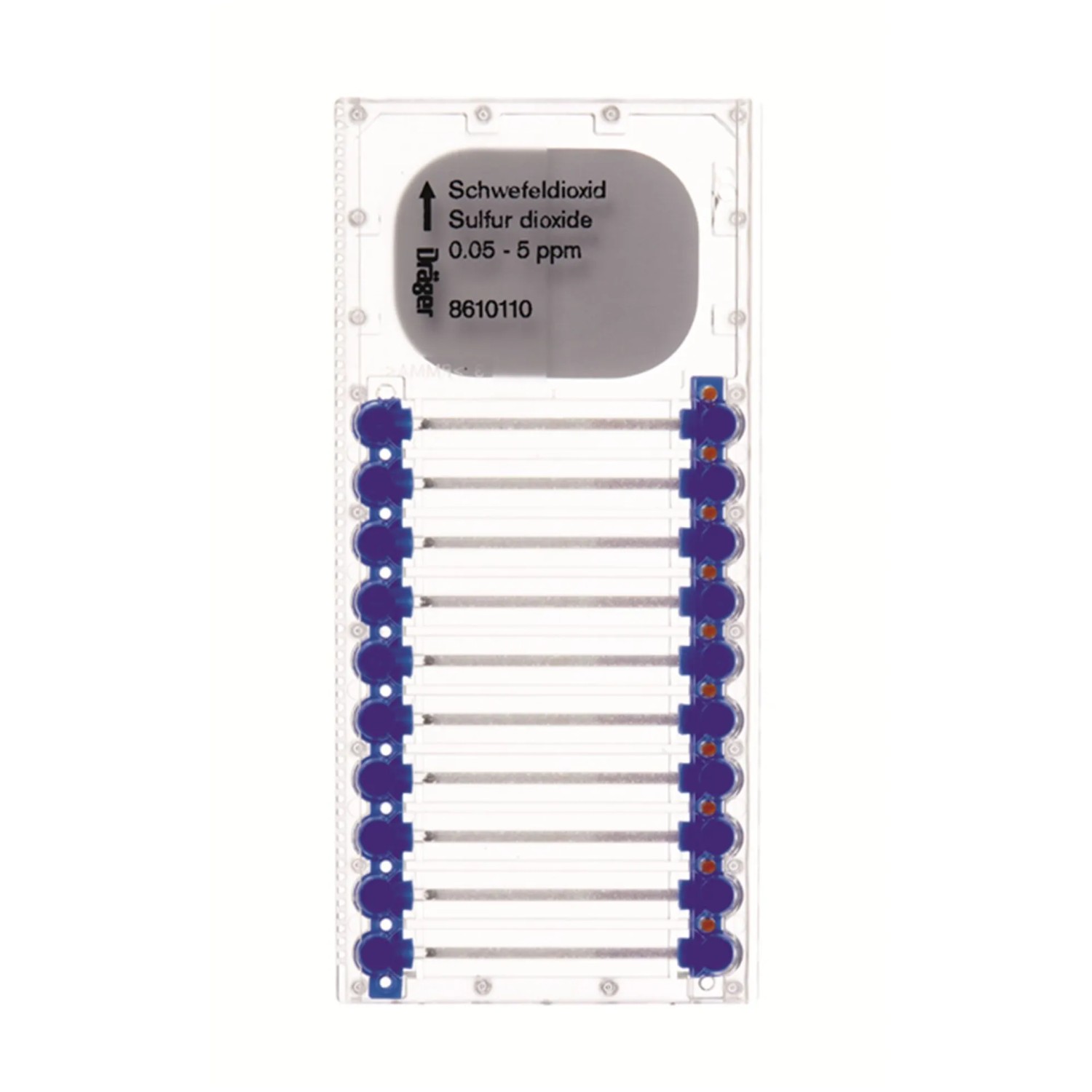 Dräger Microtubes für Schwefeldioxid 0.05 5 Ppm Klar