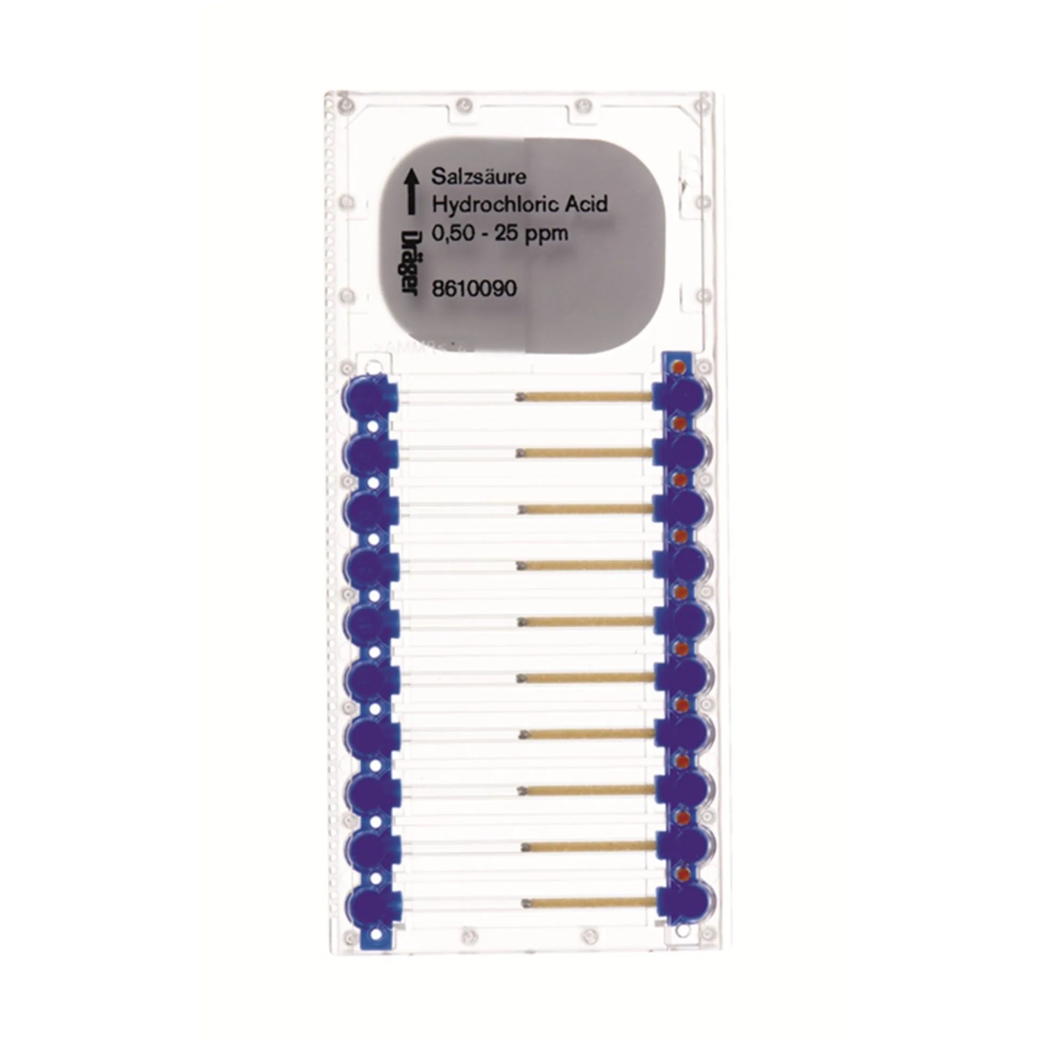 Dräger Microtubes für Salzsäure 0.5 25 Ppm Klar