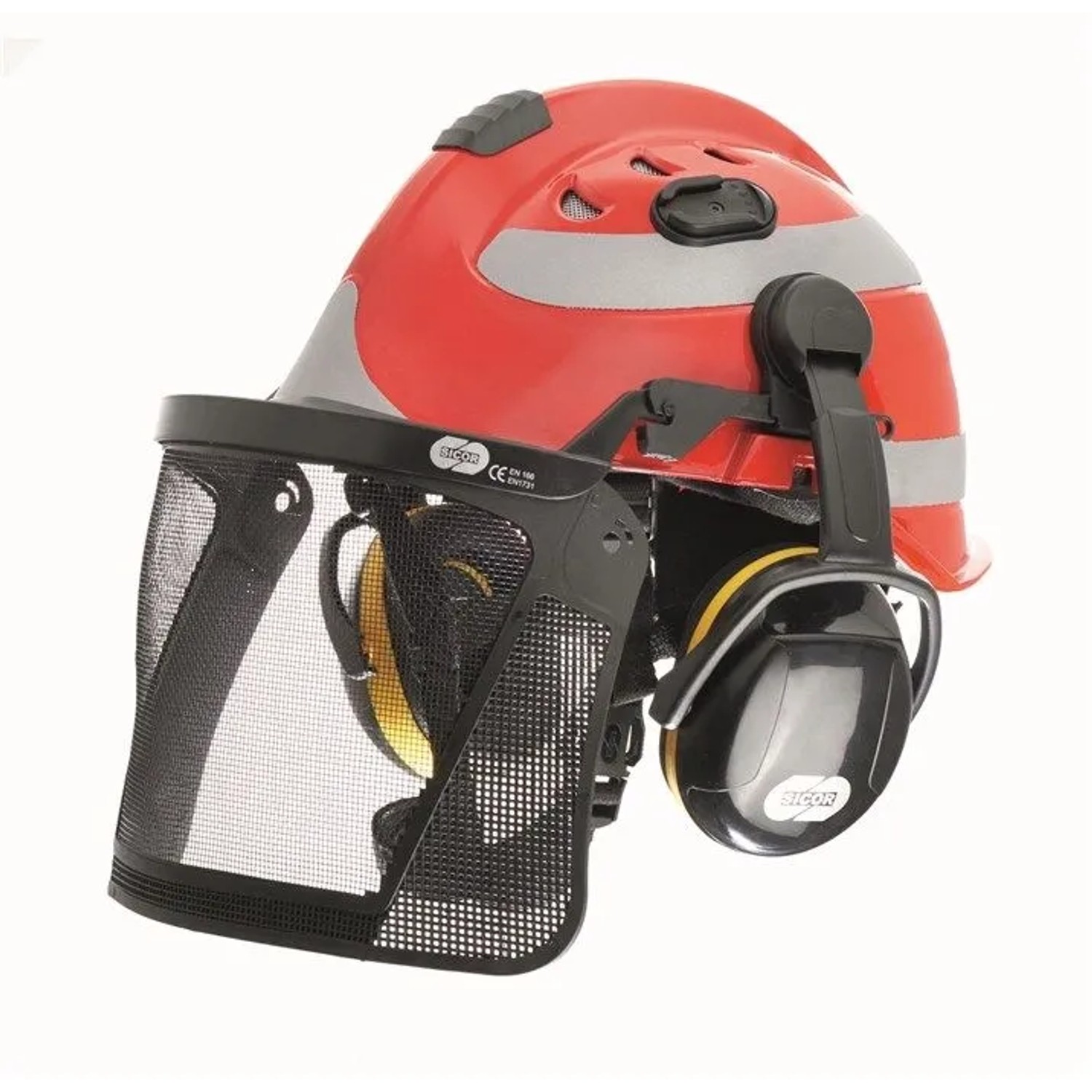 Dräger Drathgitter-visier für Hps 3500 Schutzhelm Kopfschutz Helm für Baustellen Polyamid Rot-schwarz