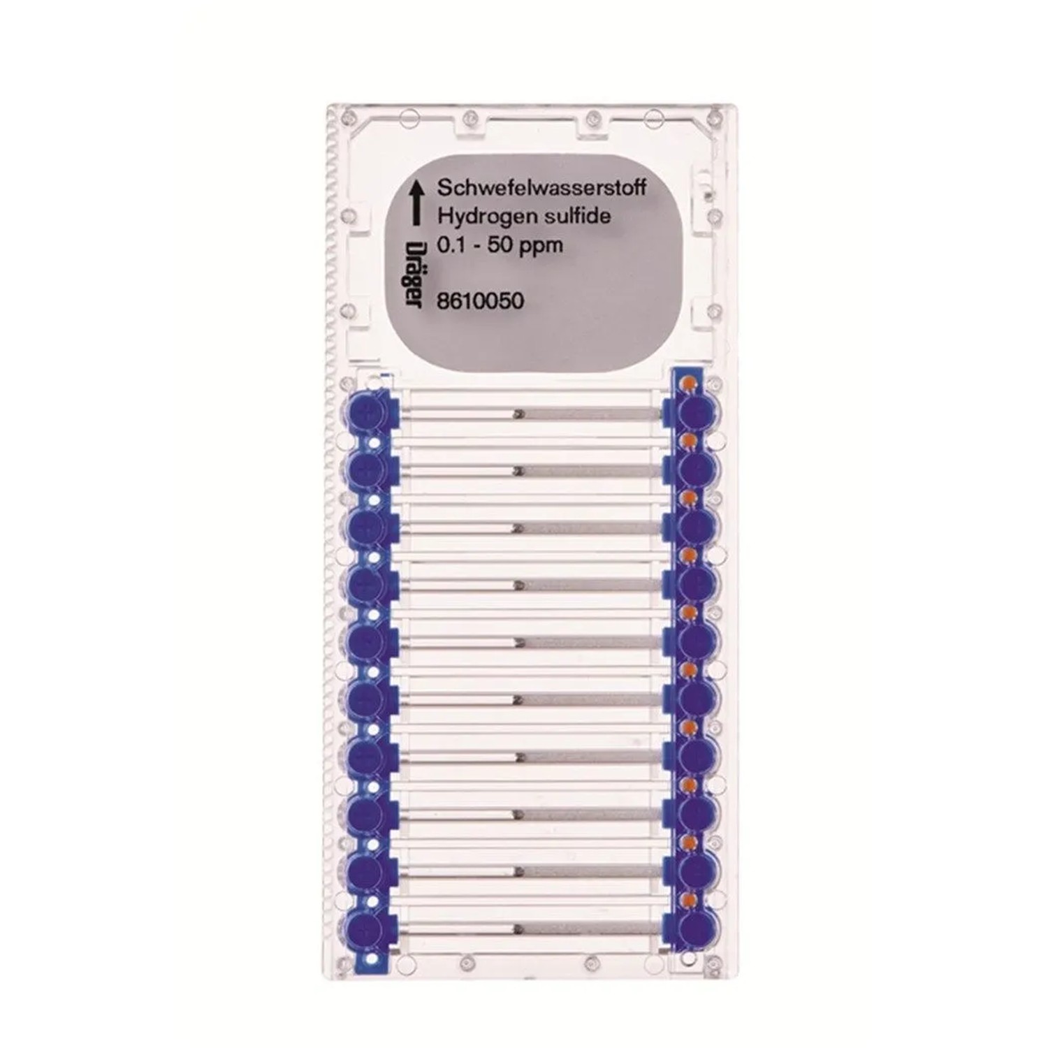 Dräger Microtubes für Schwefelwasserstoff 0.1 50 Ppm Klar