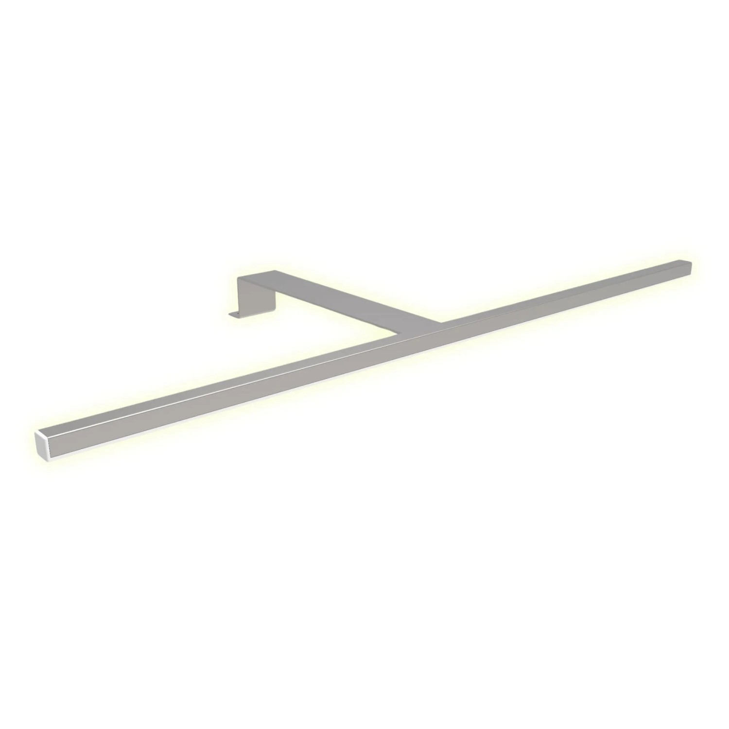 kalb LED Aufbauleuchten 1er Set Silbergrau 600mm Schrankbeleuchtung Warmweiß