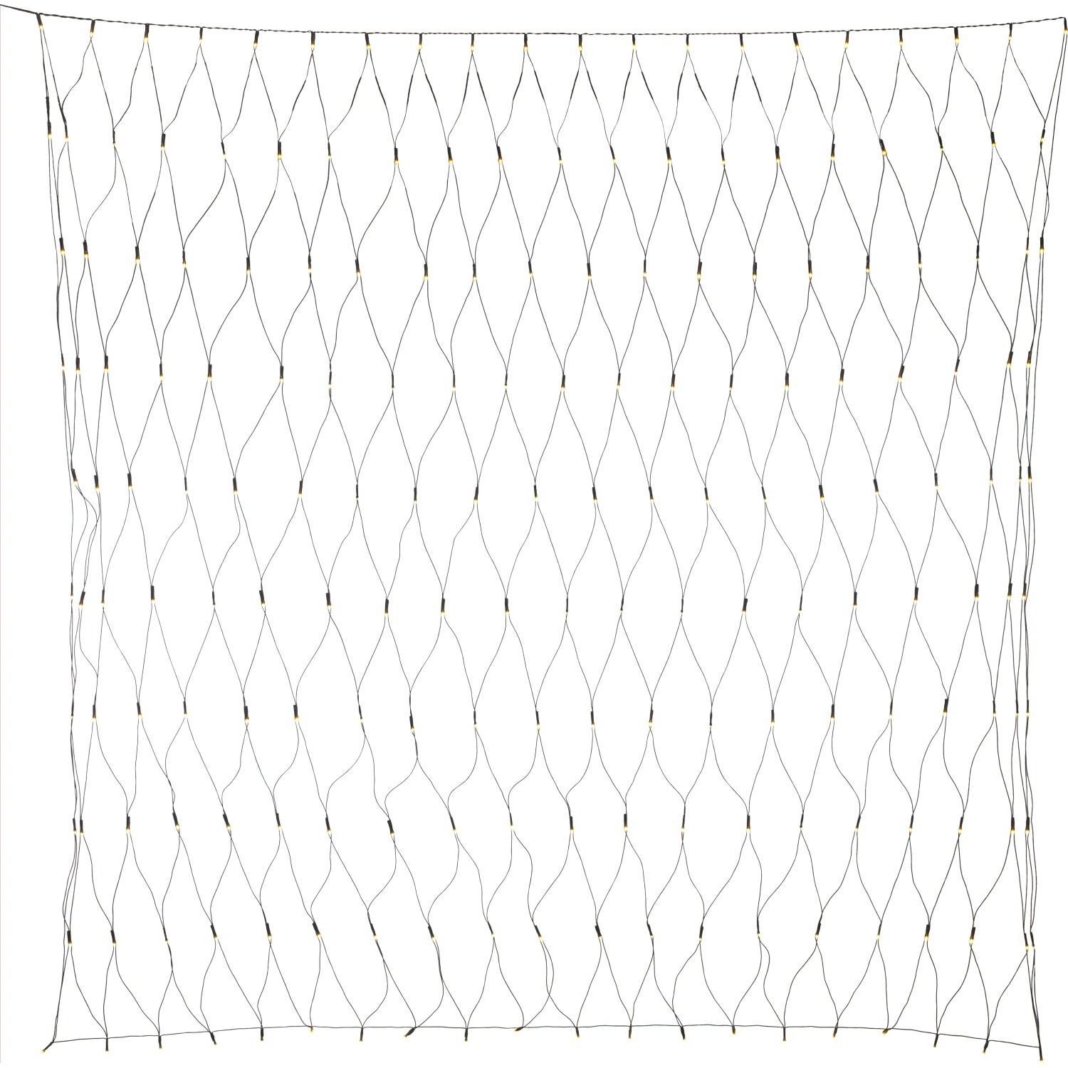 LED-Lichternetz 200 LEDs Warmweiß Grünes Kabel 2 m x 2 m