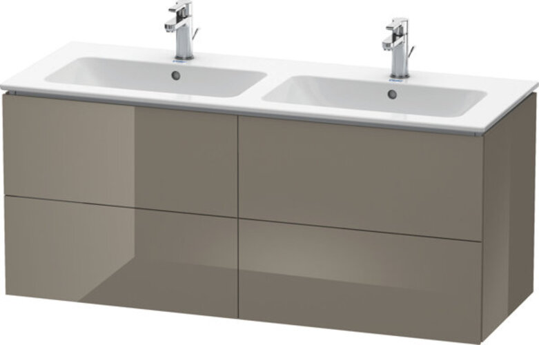 Duravit Waschtischunterschrank L-Cube 129x48,1x55cm, 4 SBK, wd, flan. Gr hgl