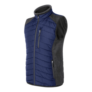 Kübler Hybridweste dunkelblau/dunkelgrau 4XL