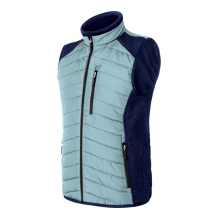 Kübler Hybridweste eisblau/dunkelblau 4XL