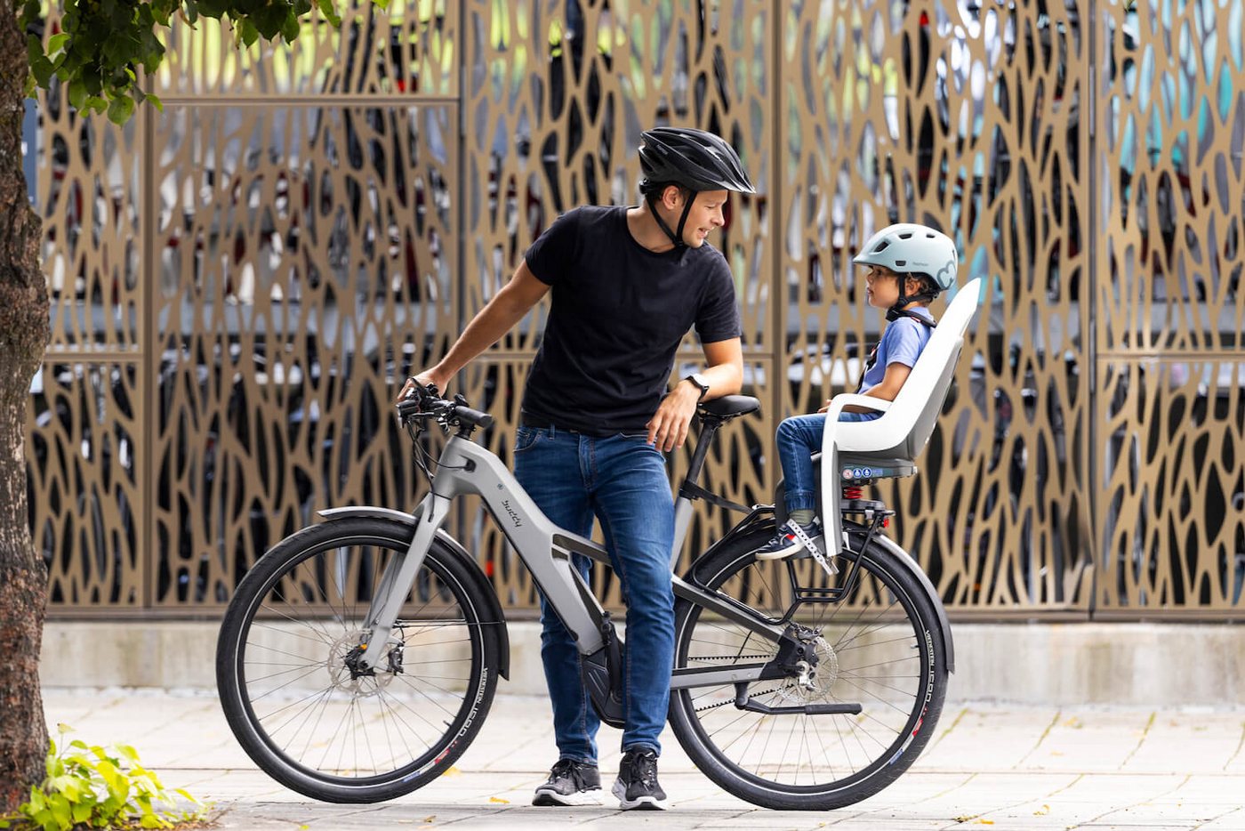 Fahrrad- Kindersitz für Gepäckträger Caress, mint Bild 4