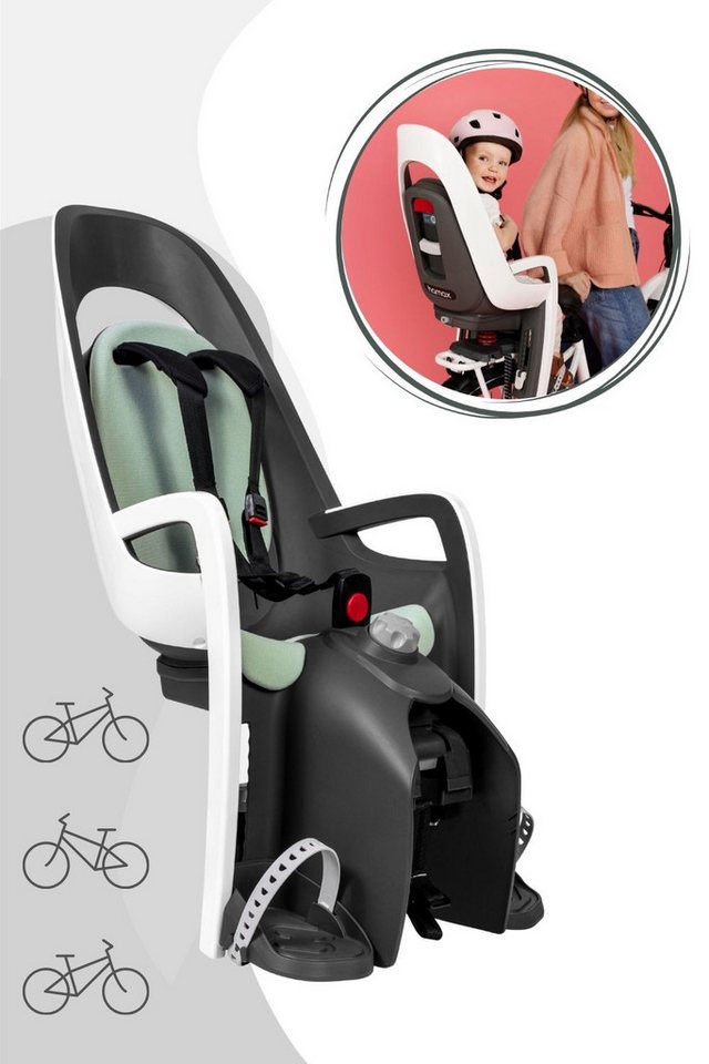 Fahrrad- Kindersitz für Gepäckträger Caress, mint Bild 5
