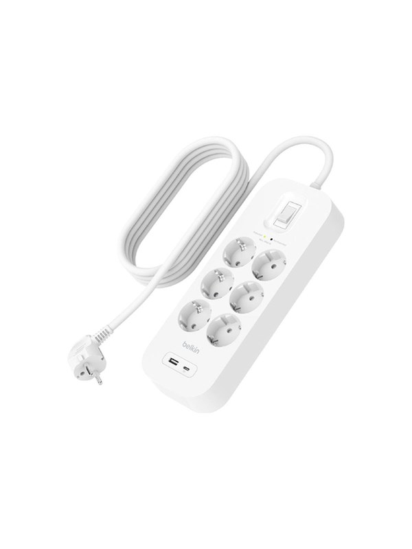 Belkin Connect - surge protector - with USB-C and USB-A ports