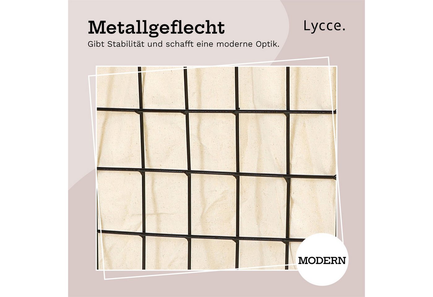 Lycce Regalkorb Lycce Kallax Einsatz Industry Aufbewahrungskorb Metall schwarz